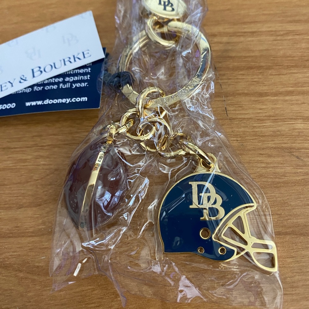 Dooney & Bourke Football Keychain, Key Fob, Bag Charm NIP - Picture 4 of 4